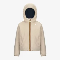 K-Way P. JACK ST WARM REVERSIBLE Beigeg-blued