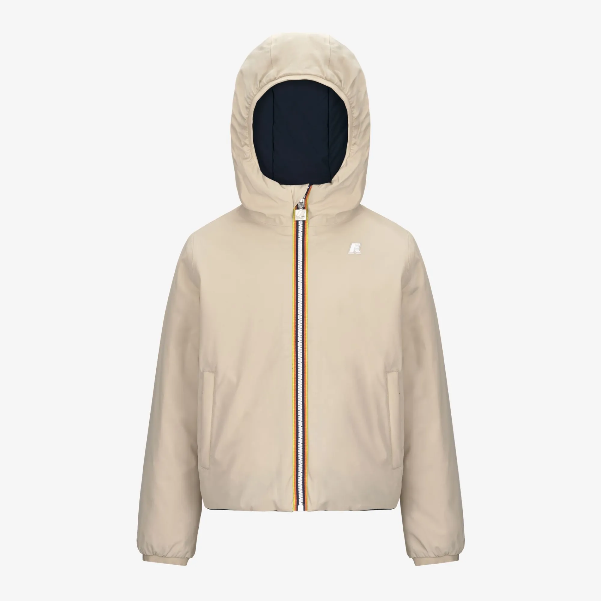 K-Way P. JACK ST WARM REVERSIBLE Beigeg-blued