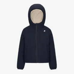 K-Way P. JACK ST WARM REVERSIBLE Beigeg-blued