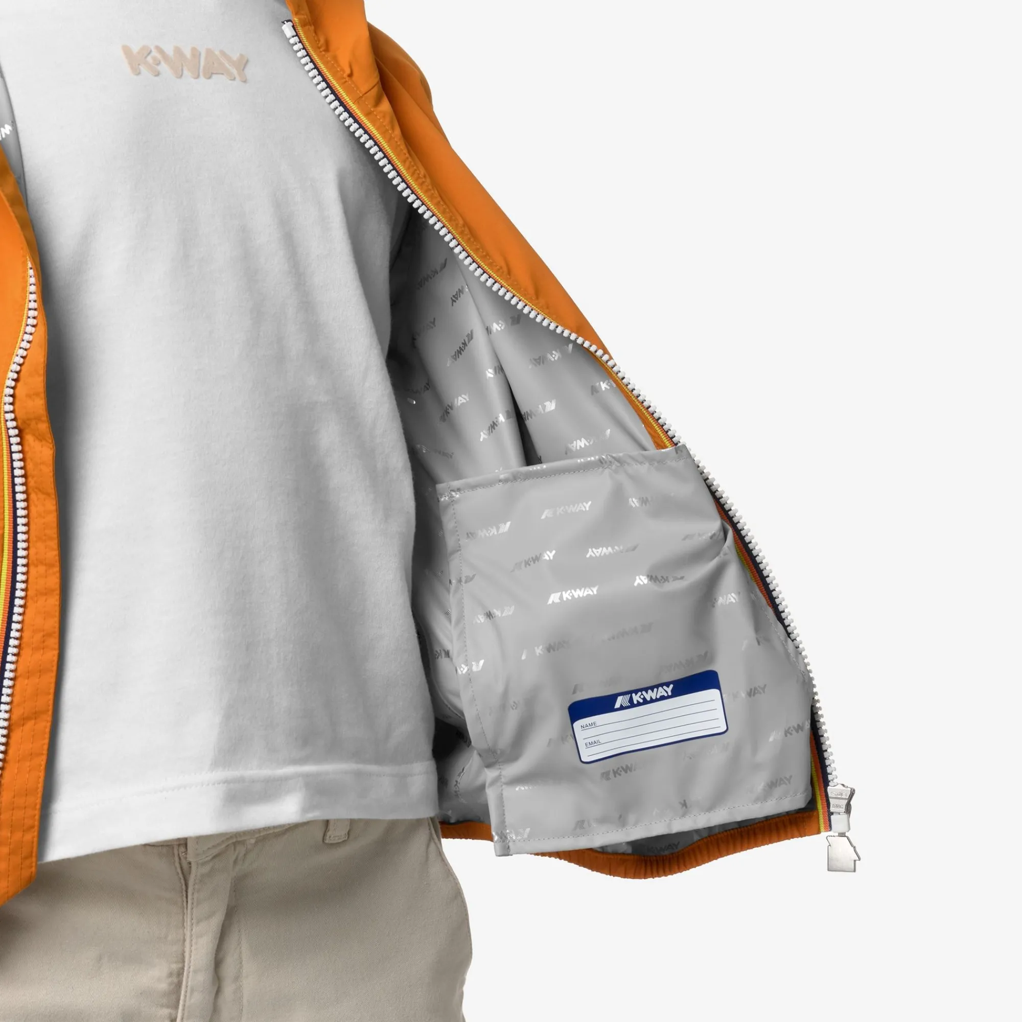 Outlet K-Way P. JACK STRETCH DOT Orangemd