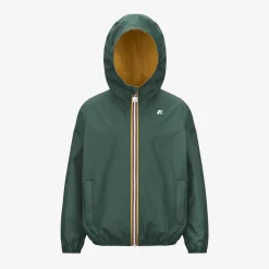 Best K-Way P. JAKE PLUS.2 REVERSIBLE Greenpalm-yellowmimosa