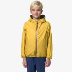 Best K-Way P. JAKE PLUS.2 REVERSIBLE Greenpalm-yellowmimosa