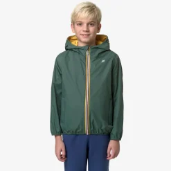 Best K-Way P. JAKE PLUS.2 REVERSIBLE Greenpalm-yellowmimosa