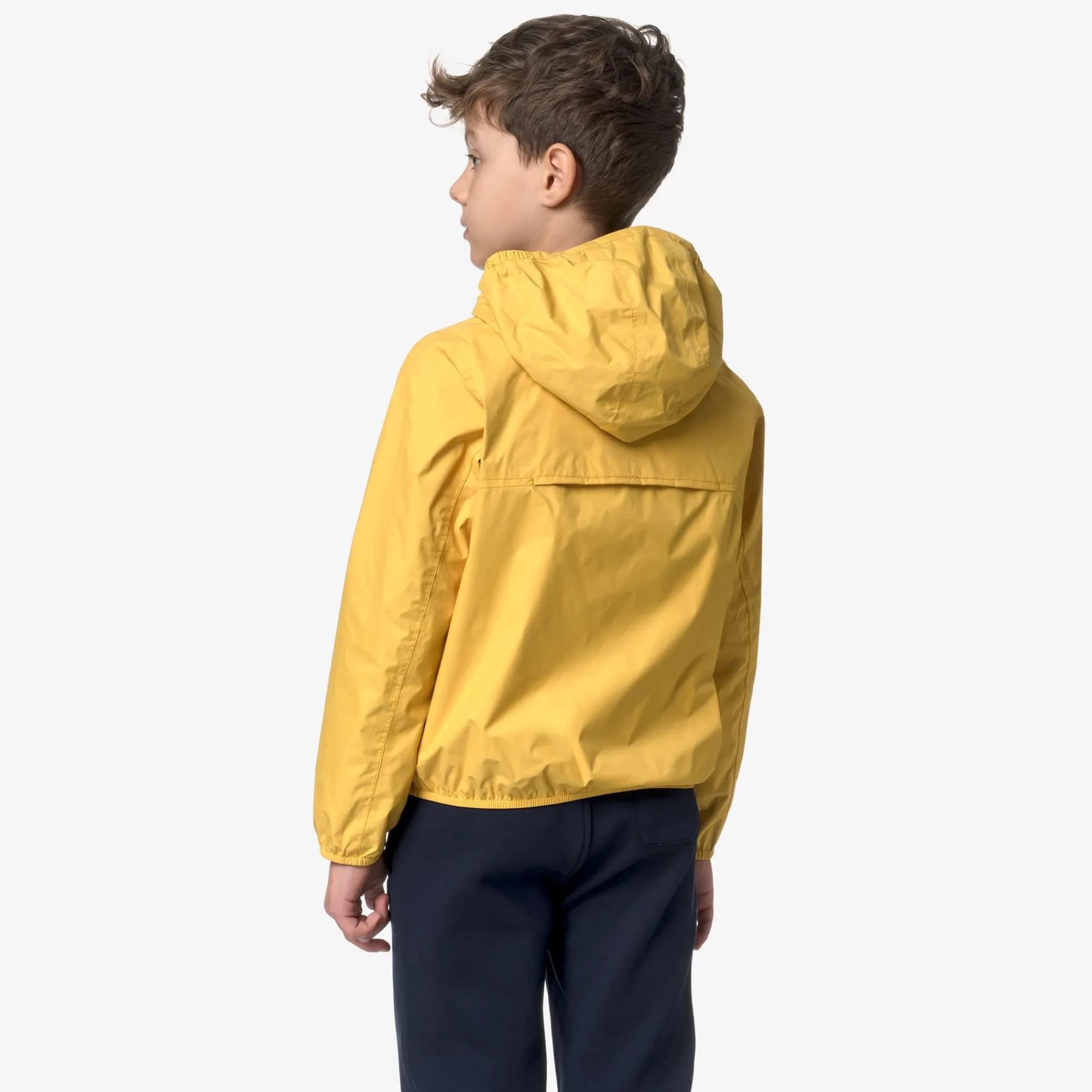 Clearance K-Way P. JAKE PLUS.2 REVERSIBLE Yellowmimosa-bluedepth