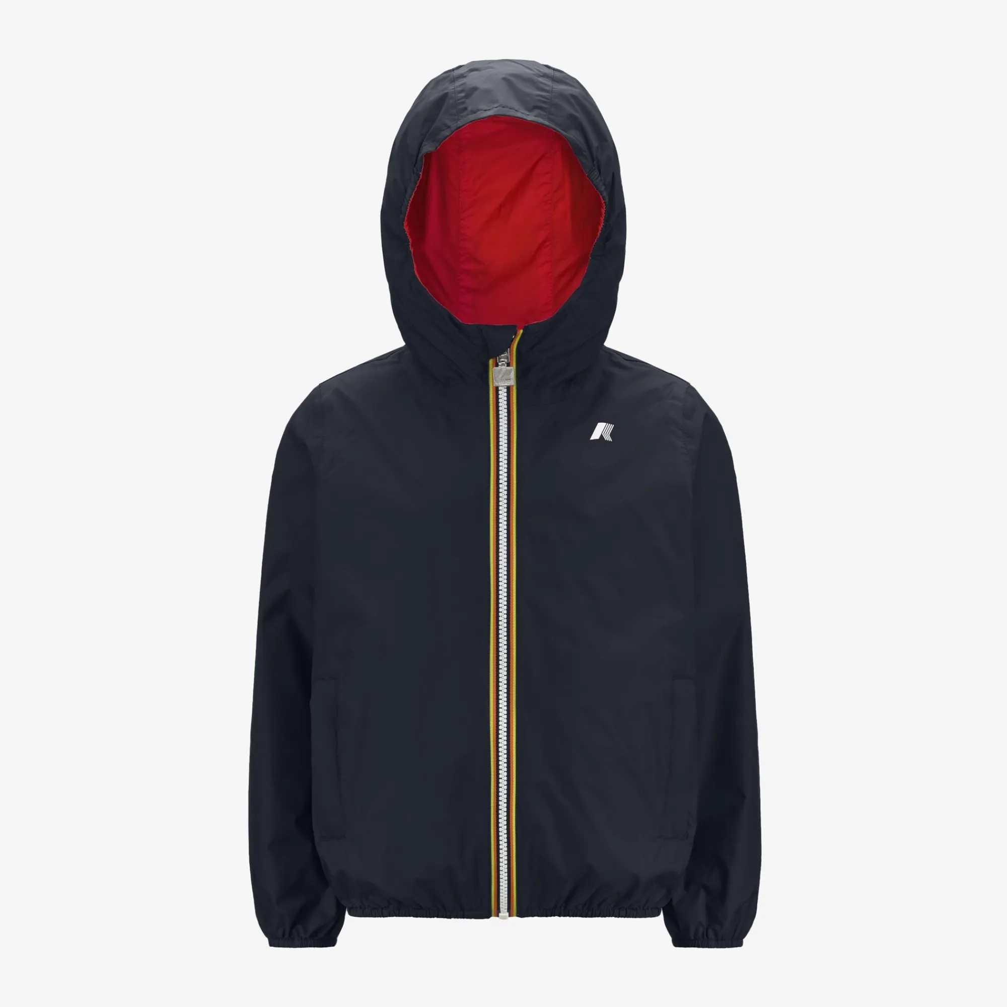 Outlet K-Way P. JAKE PLUS.2 REVERSIBLE Bluedepth-red