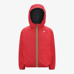 Outlet K-Way P. JAKE PLUS.2 REVERSIBLE Bluedepth-red