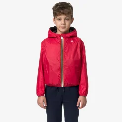 Outlet K-Way P. JAKE PLUS.2 REVERSIBLE Bluedepth-red