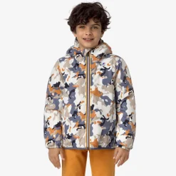 Hot K-Way P. LE VRAI 3.0 CLAUDE ORSETTO GRAPHIC Ecru-camoboyavio