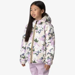 Hot K-Way P. LE VRAI 3.0 CLAUDE ORSETTO GRAPHIC Ecru-camogirlpink