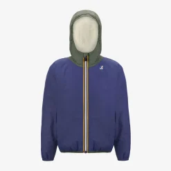 New K-Way P. LE VRAI 3.0 CLAUDE ORSETTO Bluem-greenb-ecru