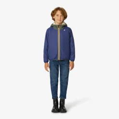 New K-Way P. LE VRAI 3.0 CLAUDE ORSETTO Bluem-greenb-ecru