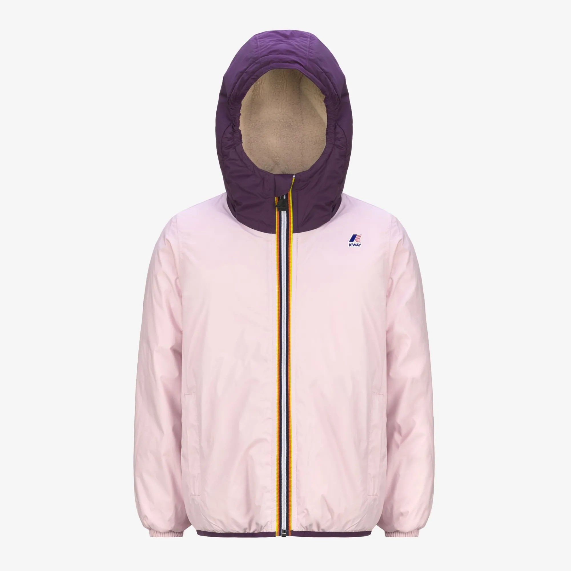 Hot K-Way P. LE VRAI 3.0 CLAUDE ORSETTO Pinkr-violetp-ecru