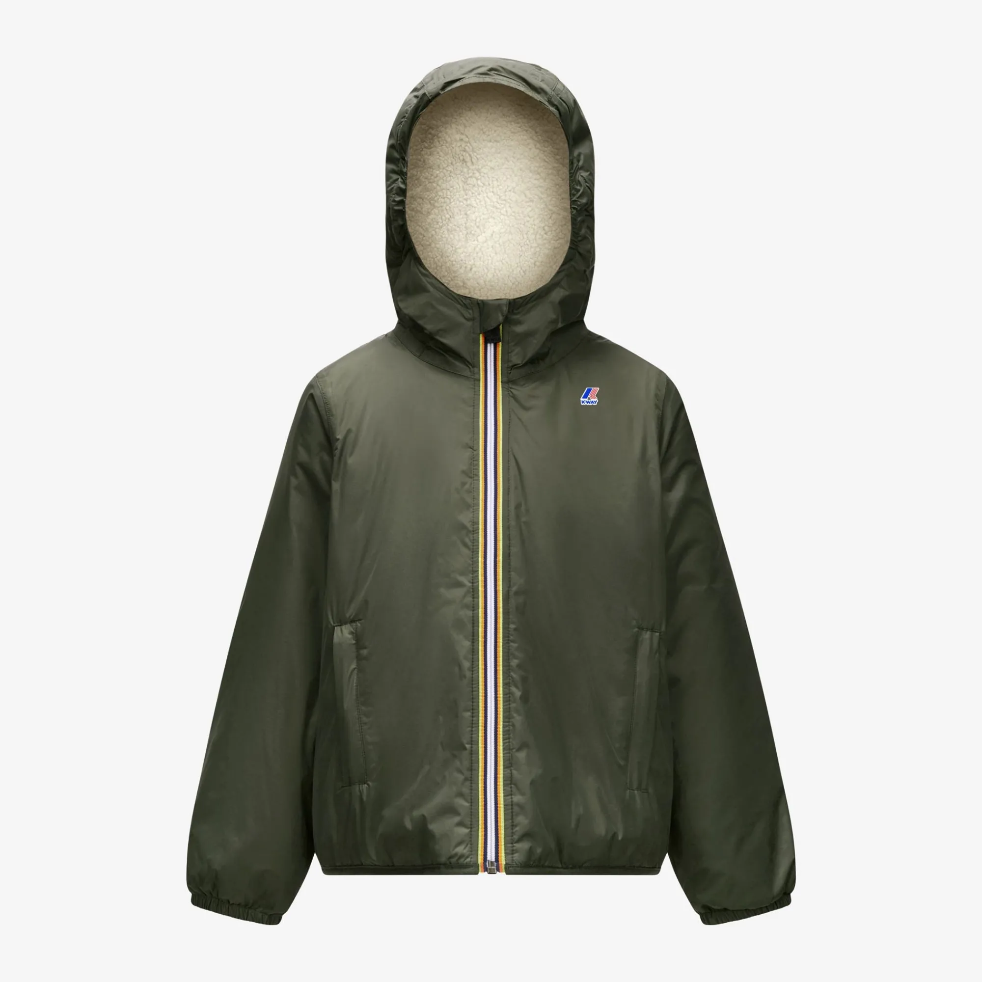 Sale K-Way P. LE VRAI 3.0 CLAUDE ORSETTO Greenb-ecru