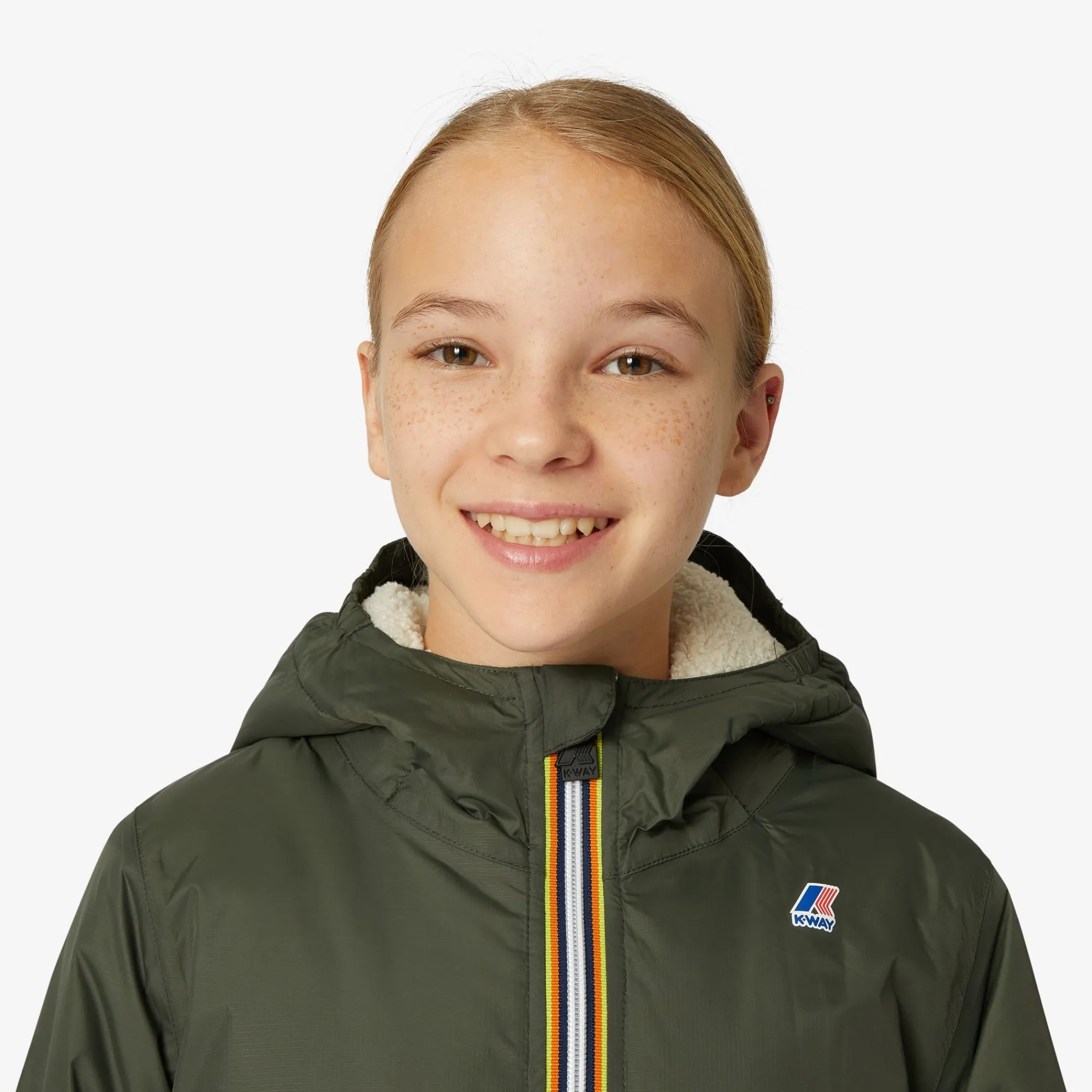 Sale K-Way P. LE VRAI 3.0 CLAUDE ORSETTO Greenb-ecru