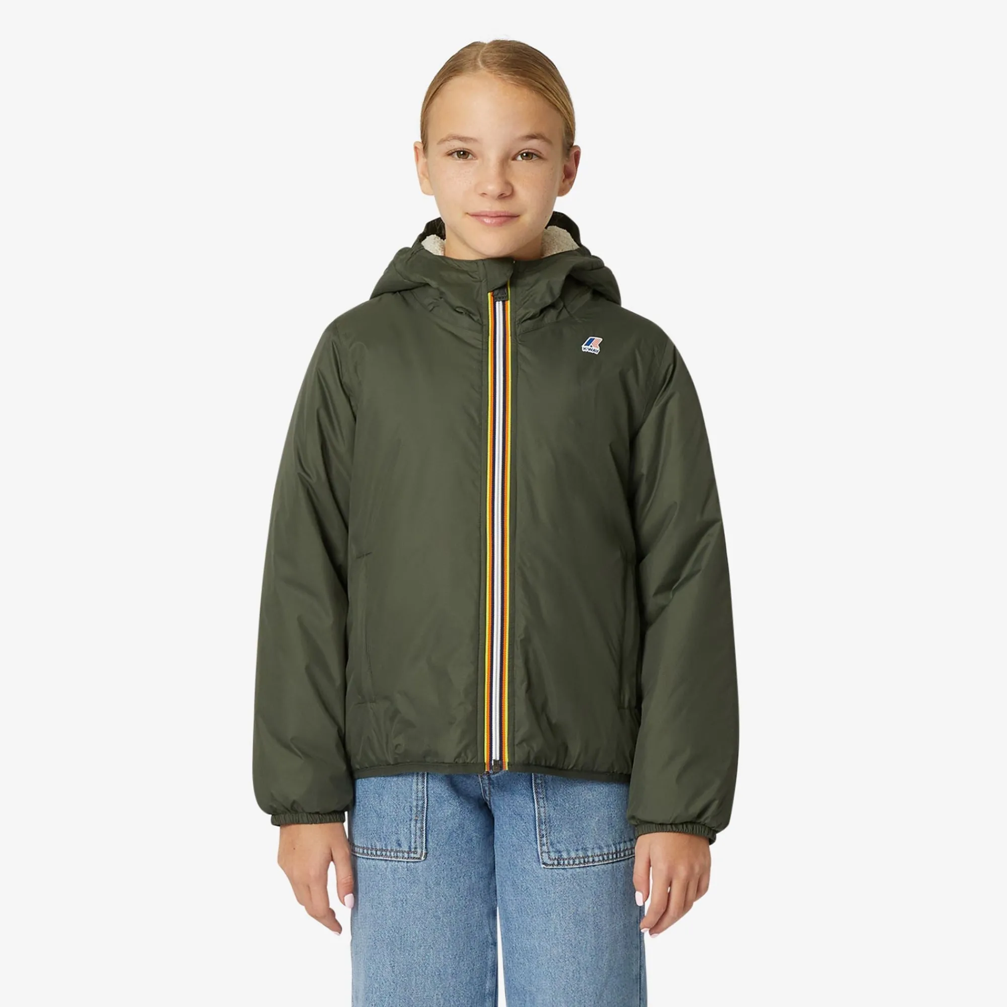 Sale K-Way P. LE VRAI 3.0 CLAUDE ORSETTO Greenb-ecru