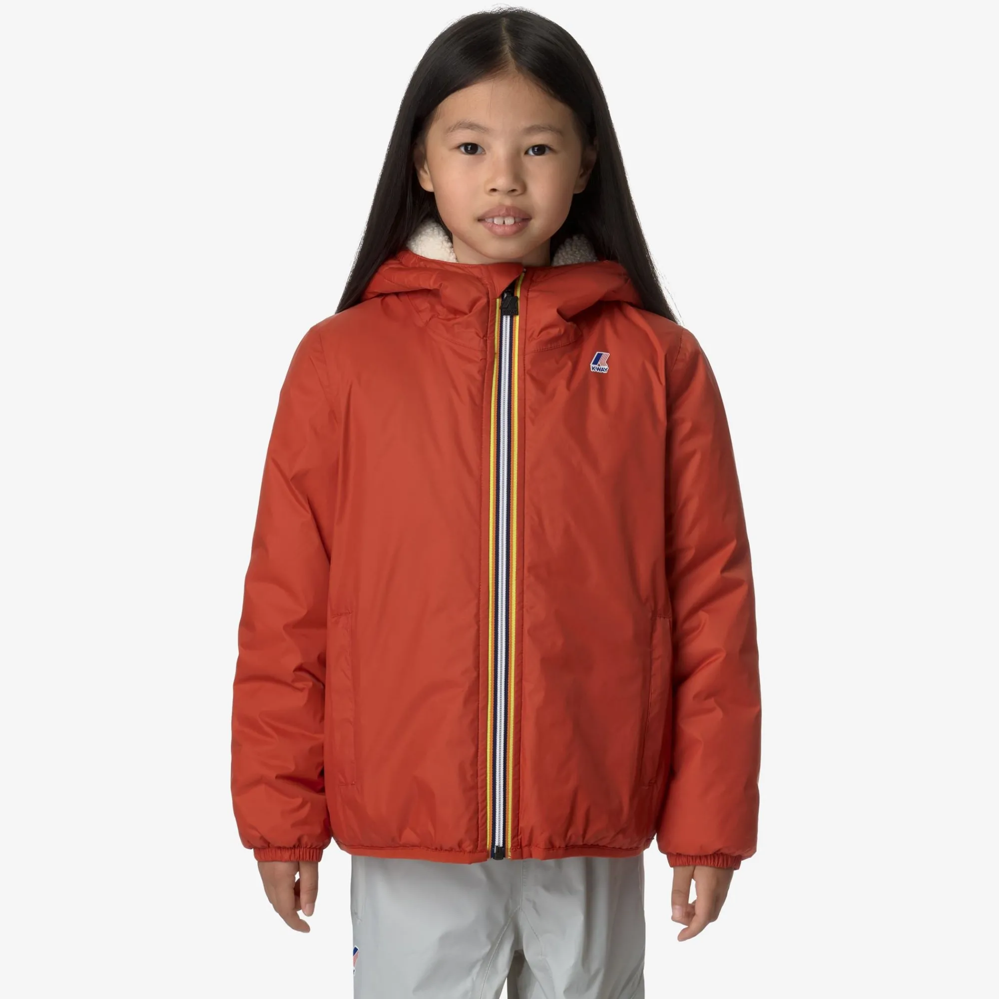 Sale K-Way P. LE VRAI 3.0 CLAUDE ORSETTO Redpompeian-ecru