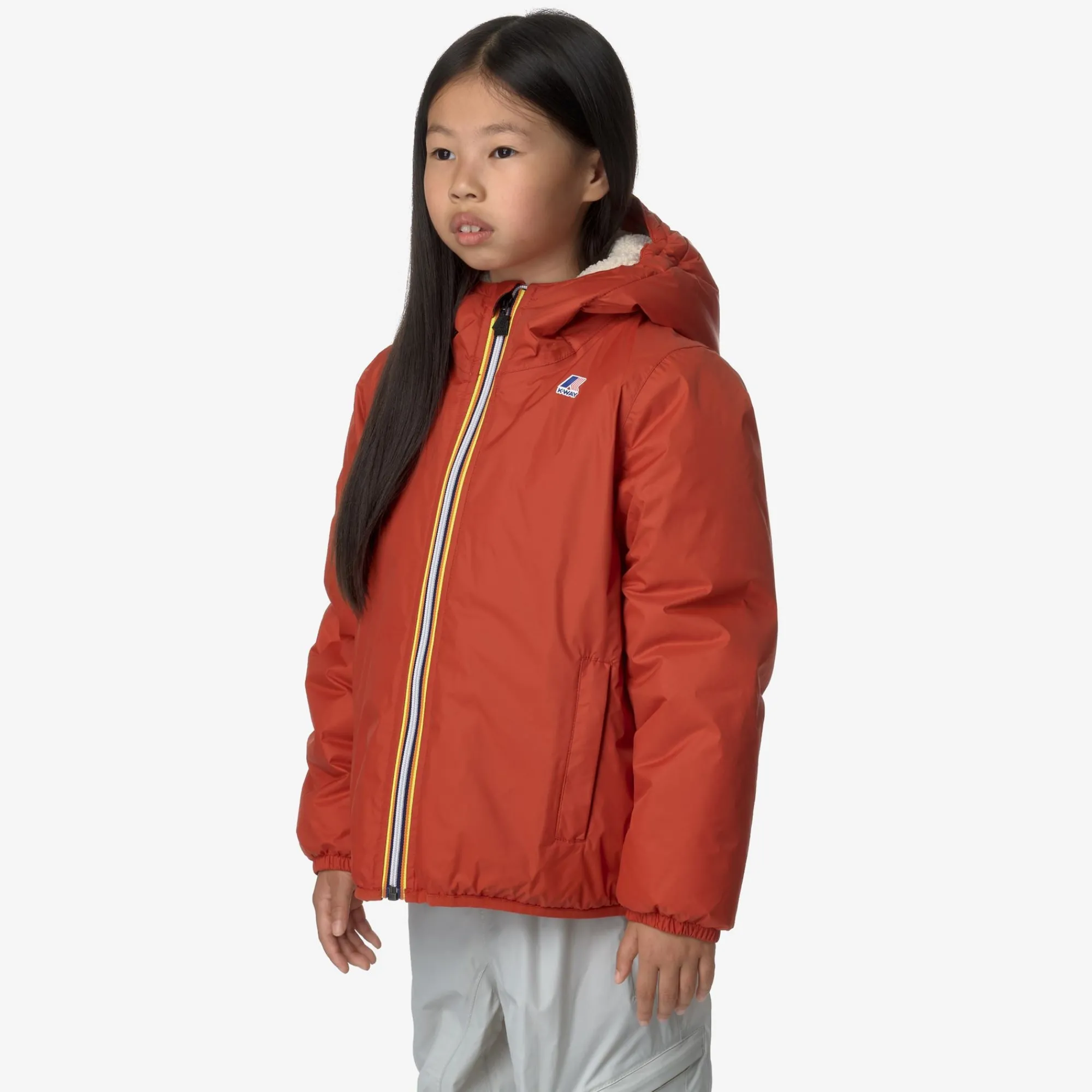 Sale K-Way P. LE VRAI 3.0 CLAUDE ORSETTO Redpompeian-ecru