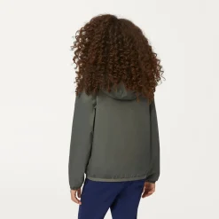 K-Way P. LE VRAI 3.0 CLAUDE WARM Greenblackish