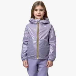 Hot K-Way P. LILY PLUS.2 REVERSIBLE Greyash-violetglicine