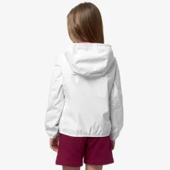 New K-Way P. LILY PLUS.2 REVERSIBLE White-dkpink