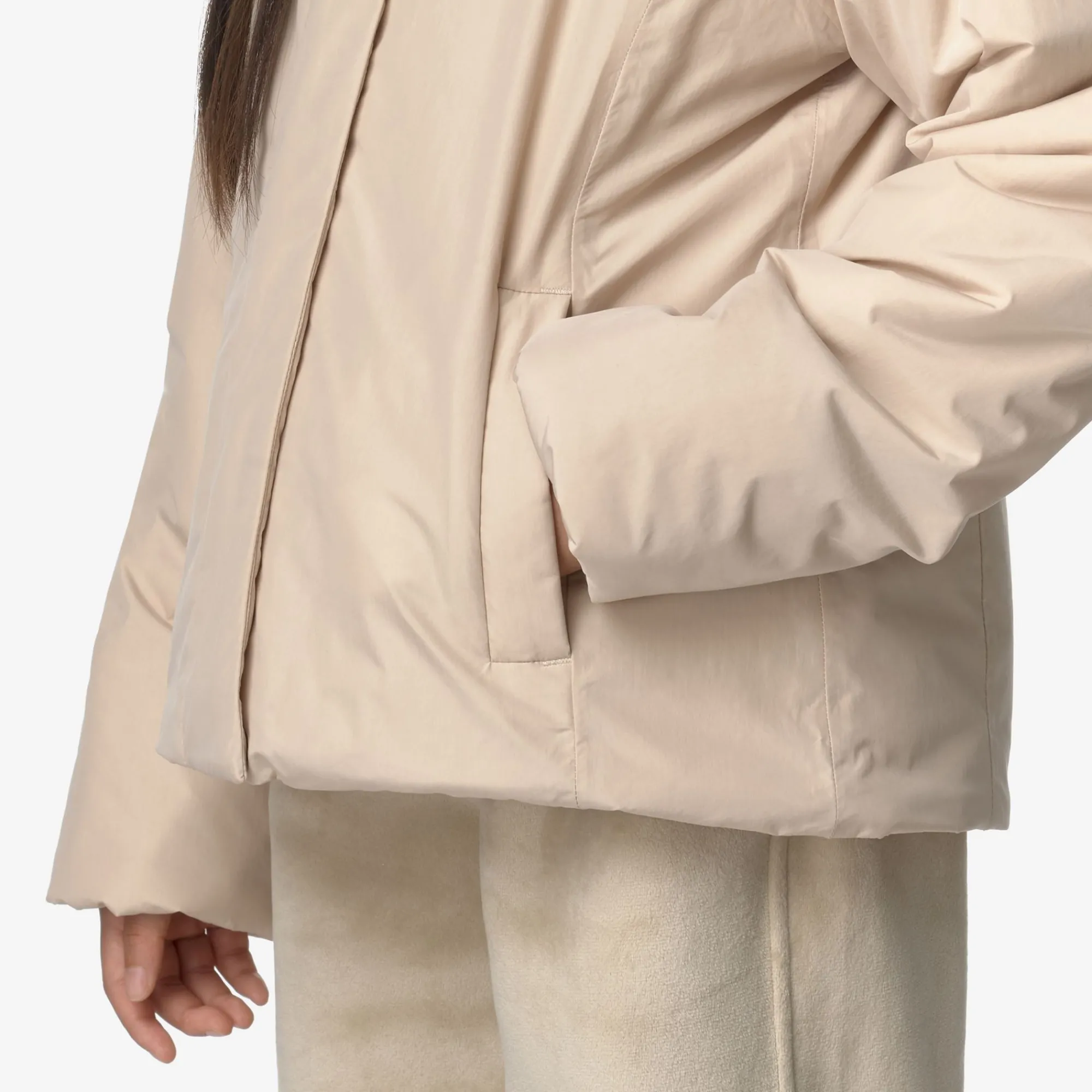 Hot K-Way P. LILY SOFT TOUCH MARMOTTA Pinktint-greygoat