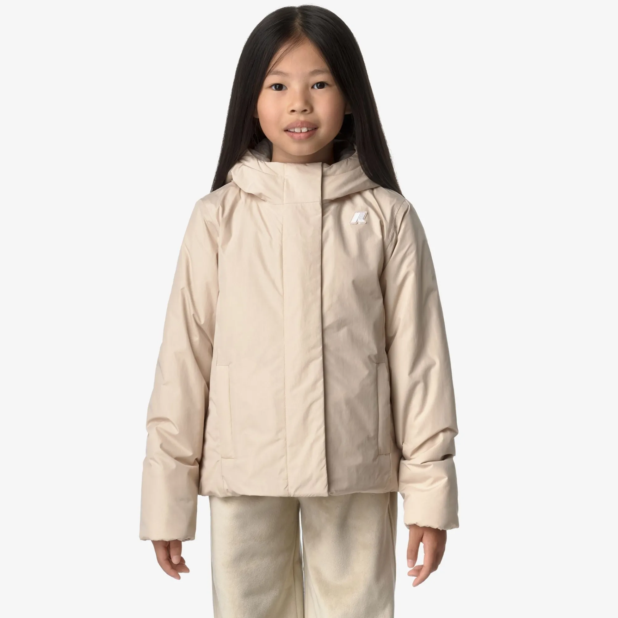 Hot K-Way P. LILY SOFT TOUCH MARMOTTA Pinktint-greygoat