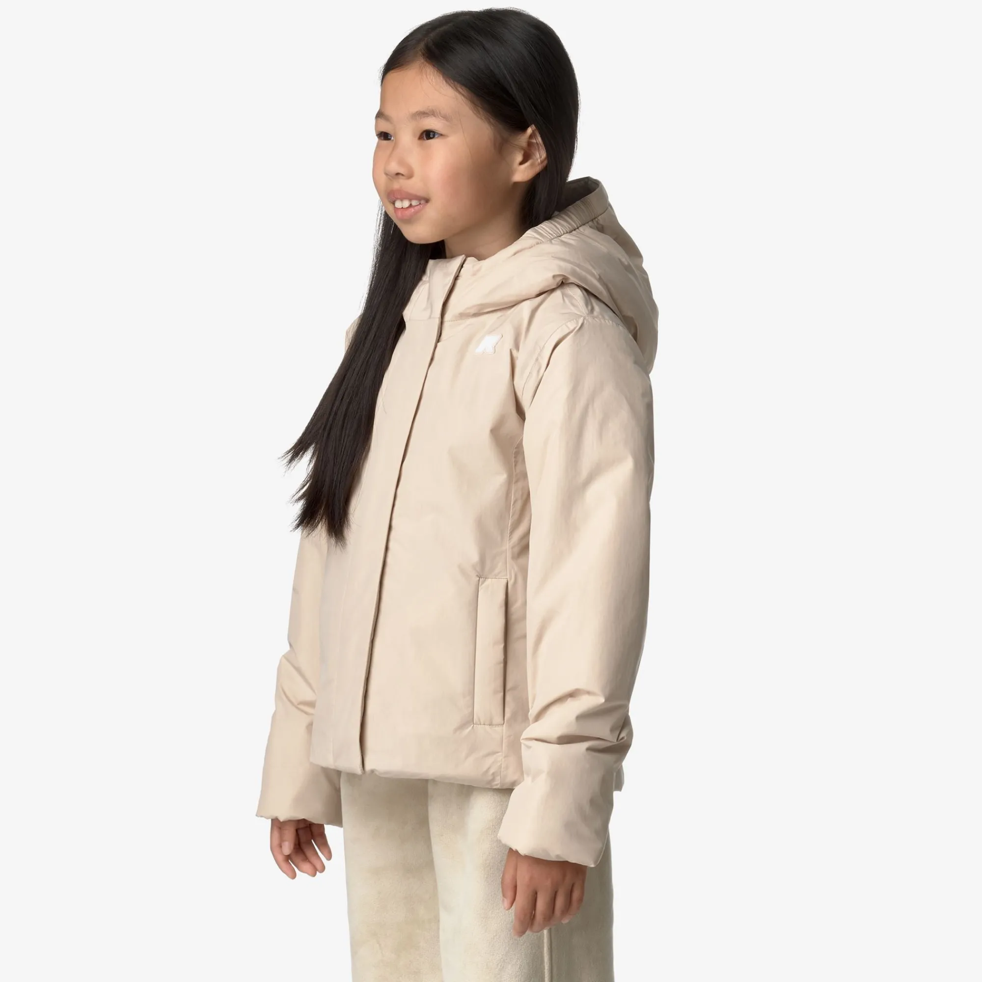 Hot K-Way P. LILY SOFT TOUCH MARMOTTA Pinktint-greygoat