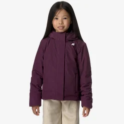 New K-Way P. LILY SOFT TOUCH MARMOTTA Violetdkpurple-greygoat