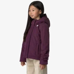 New K-Way P. LILY SOFT TOUCH MARMOTTA Violetdkpurple-greygoat