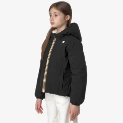 K-Way P. LILY ST THERMO REVERSIBLE Blackpure-whitegardenia