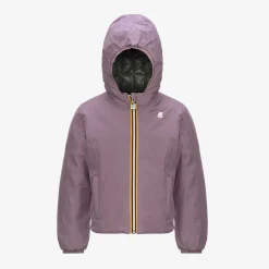New K-Way P. LILY ST THERMO REVERSIBLE Violetdusty-greenblackish