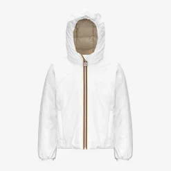 Discount K-Way P. LILY ST THERMO REVERSIBLE Whitegardenia-natural