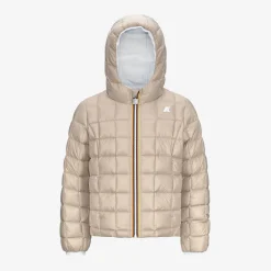 Discount K-Way P. LILY ST THERMO REVERSIBLE Whitegardenia-natural