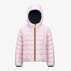 Outlet K-Way P. LILY ST THERMO REVERSIBLE Bluedepth-pinkrose