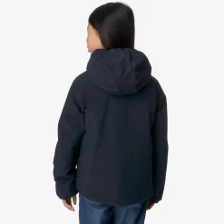 New K-Way P. LILY ST WARM REVERSIBLE Bluedepth-whitegardenia