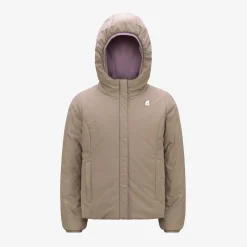 Outlet K-Way P. LILY ST WARM REVERSIBLE Violetd-beiget