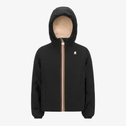 New K-Way P. LILY ST WARM REVERSIBLE Blackp-beigee