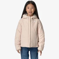 Sale K-Way P. LILY ST WARM REVERSIBLE Whiteg-pinkt