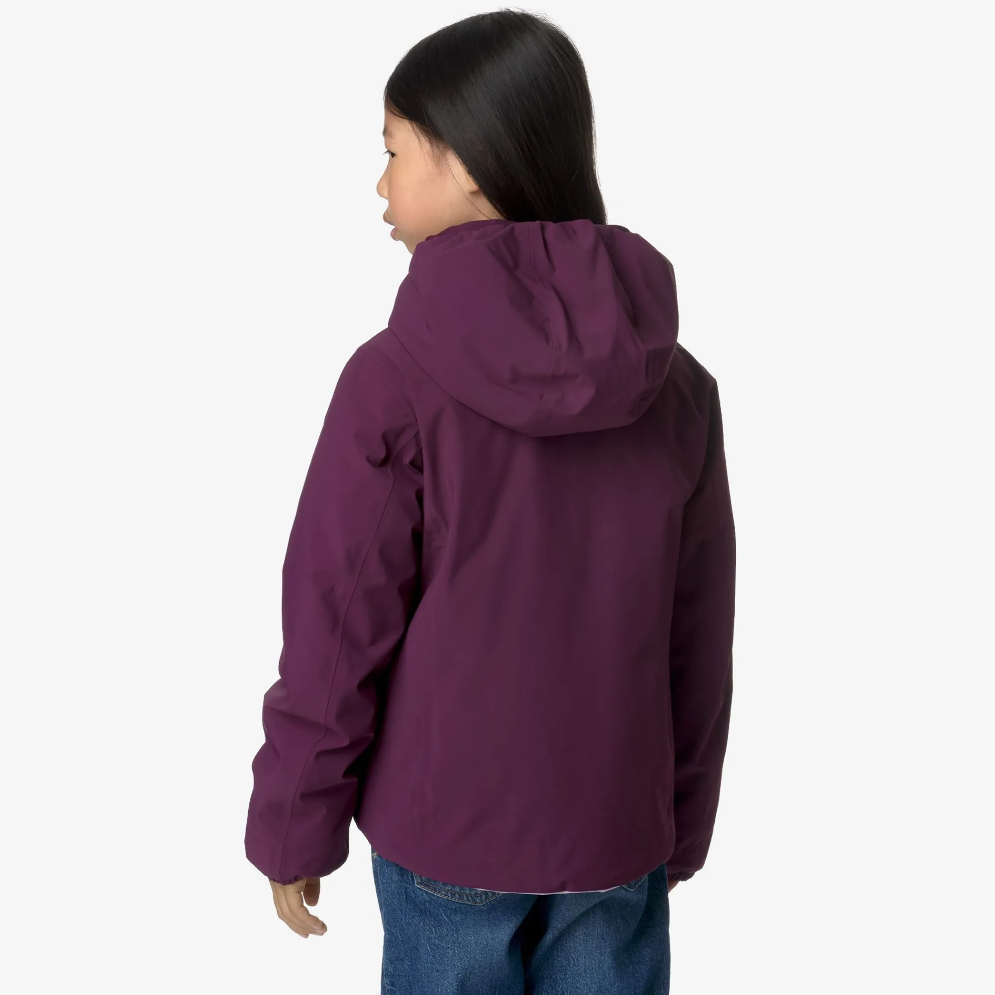 Clearance K-Way P. LILY ST WARM REVERSIBLE Violetdkpurple-violetltlilac