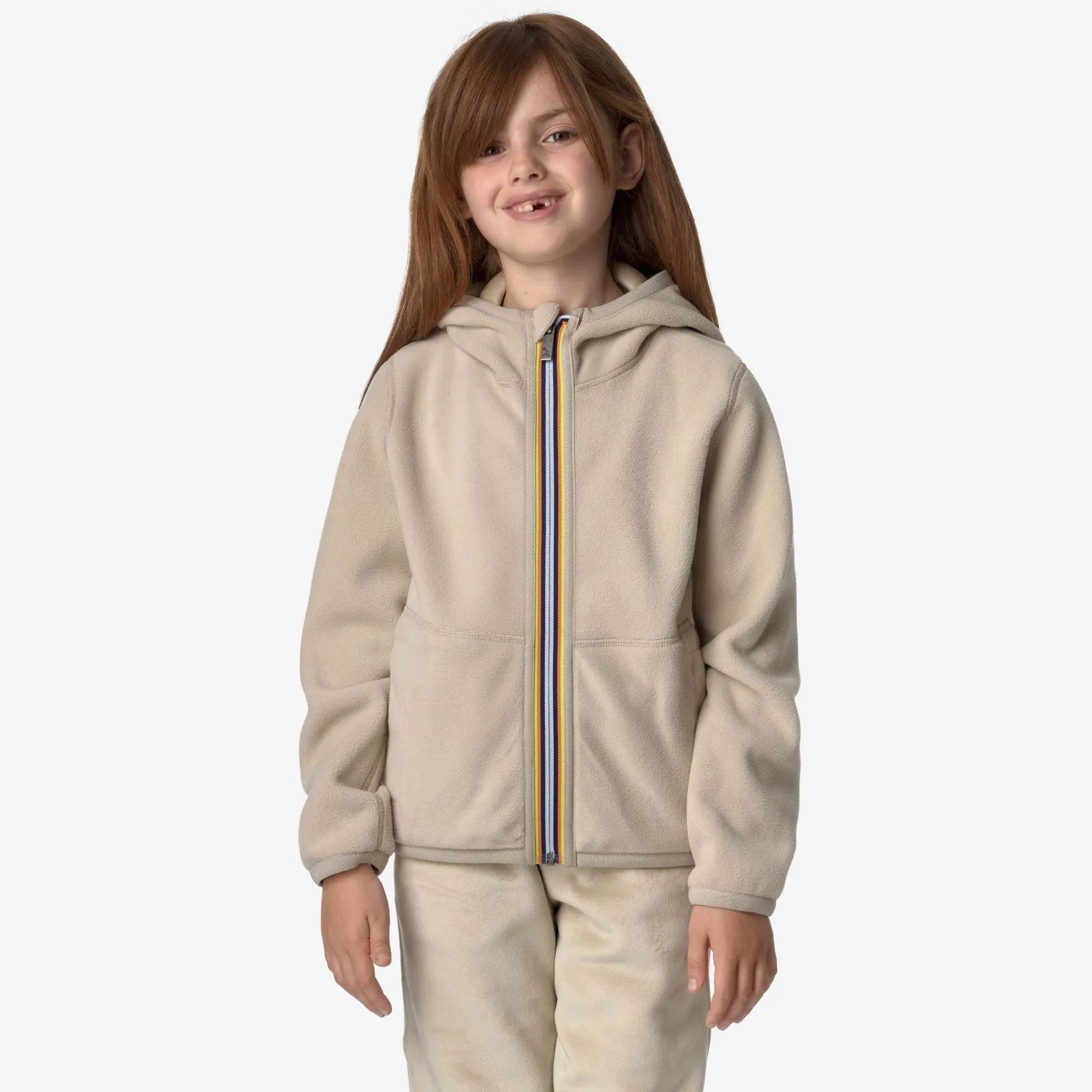 Online K-Way P. LILY VELOUR POLAR REVERSIBLE Beigegrey-beigegrey