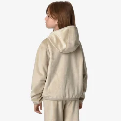 Online K-Way P. LILY VELOUR POLAR REVERSIBLE Beigegrey-beigegrey