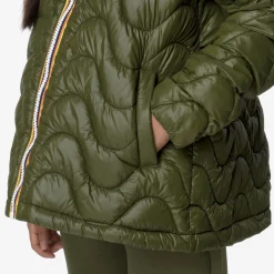 New K-Way P. MADLAINE QUILTED WARM Greencypress
