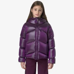 Outlet K-Way P. NINEV CRYSTAL CHINTZ THERMO HEAVY Violetdkpurplechintz