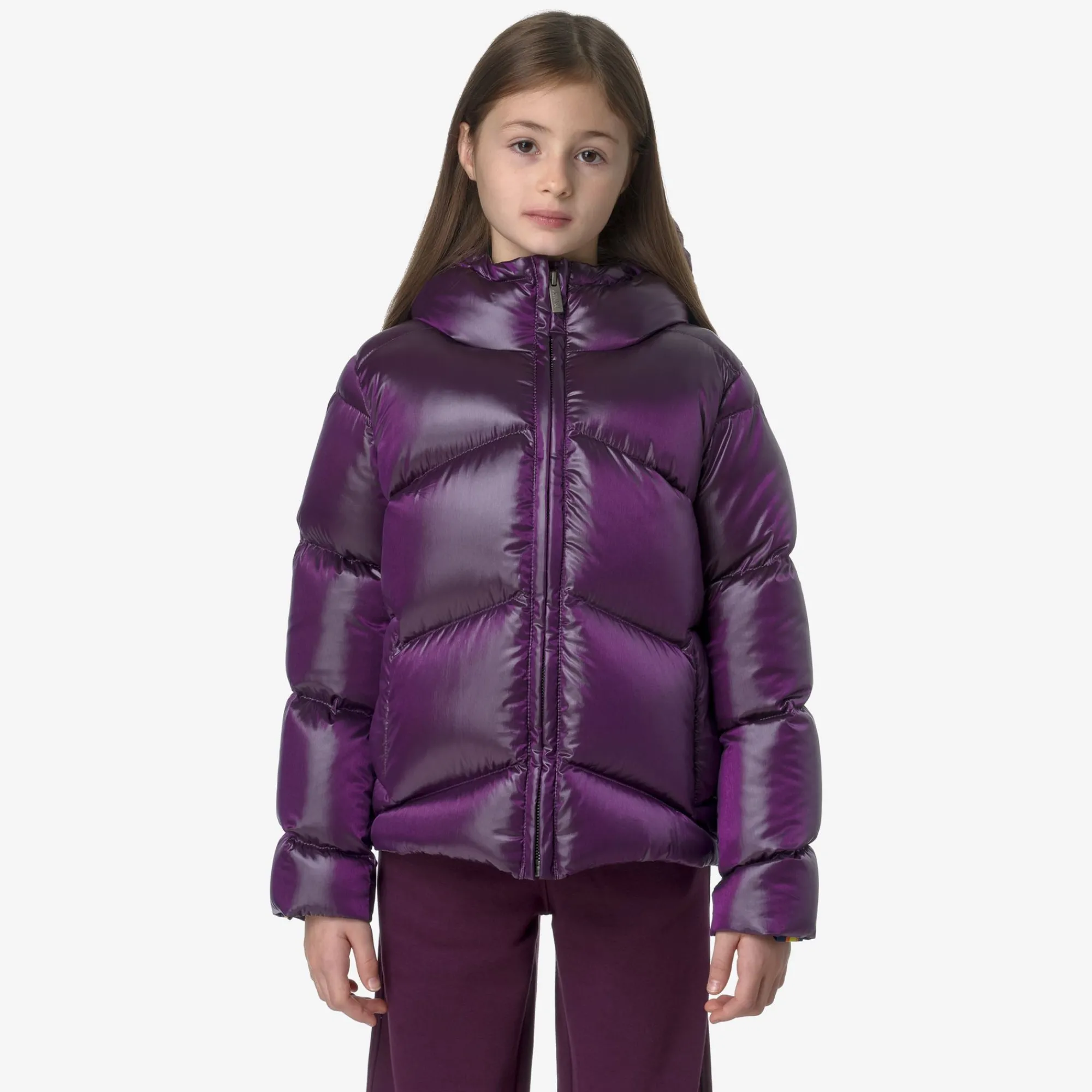 Outlet K-Way P. NINEV CRYSTAL CHINTZ THERMO HEAVY Violetdkpurplechintz