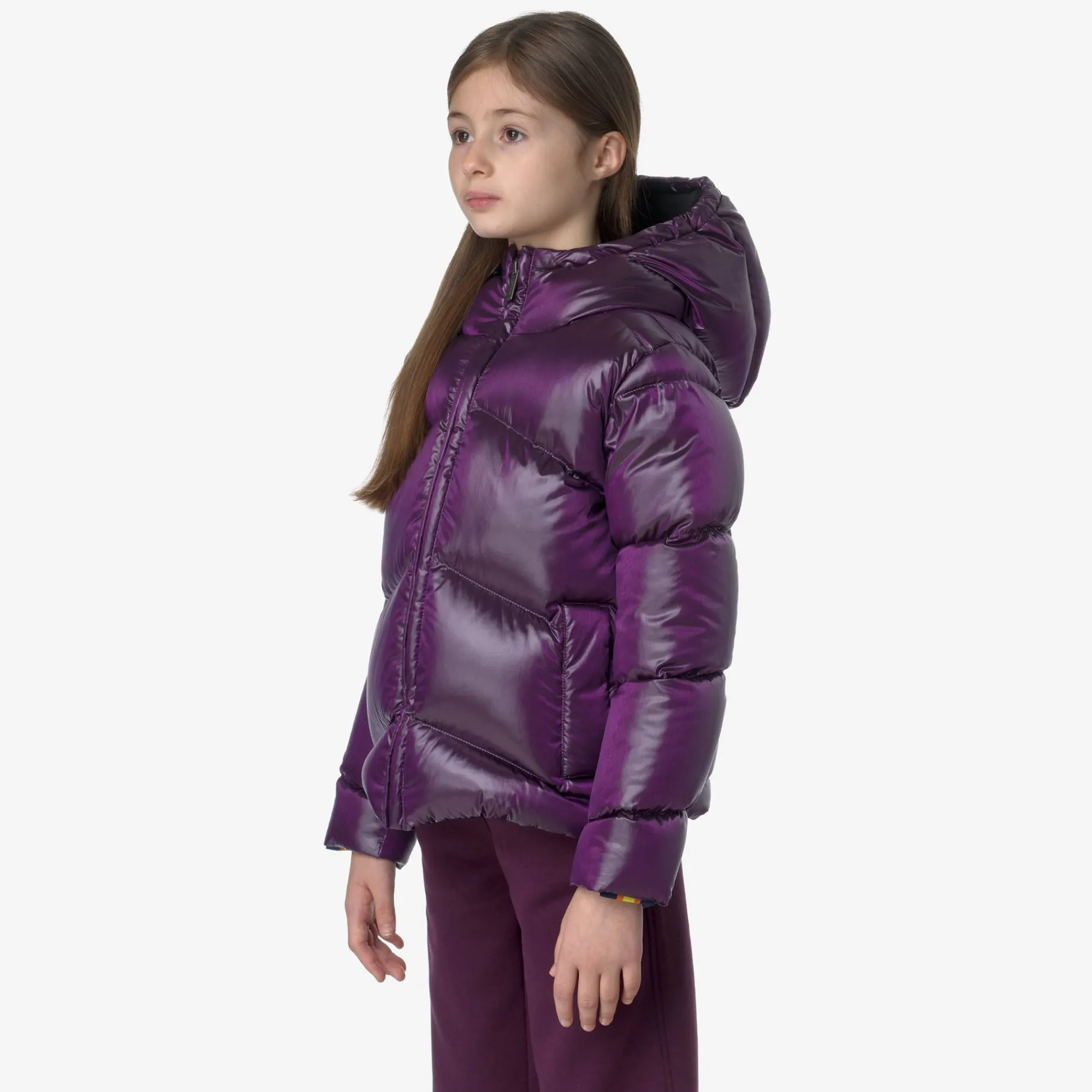 Outlet K-Way P. NINEV CRYSTAL CHINTZ THERMO HEAVY Violetdkpurplechintz