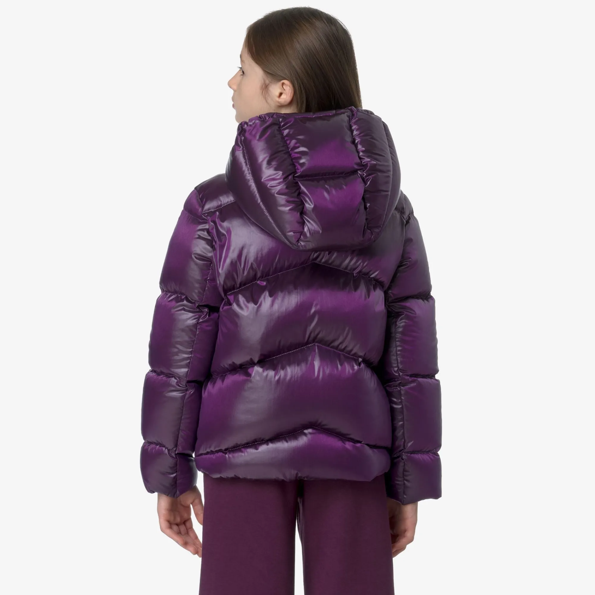 Outlet K-Way P. NINEV CRYSTAL CHINTZ THERMO HEAVY Violetdkpurplechintz