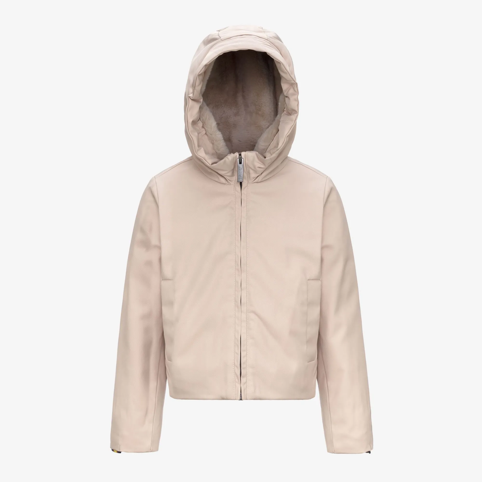 Sale K-Way P. OLGA TWILL FUR Pinktint-natural