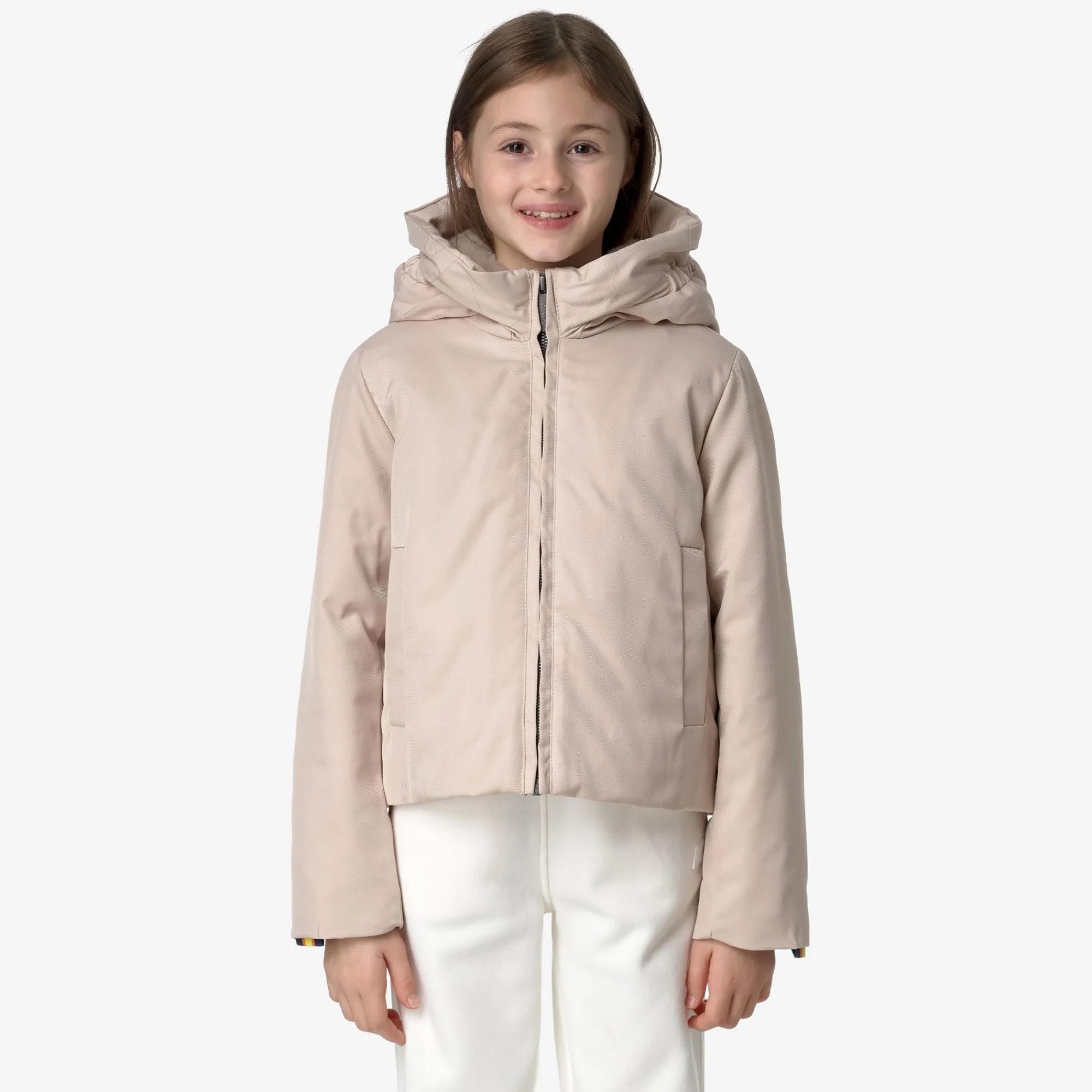 Sale K-Way P. OLGA TWILL FUR Pinktint-natural