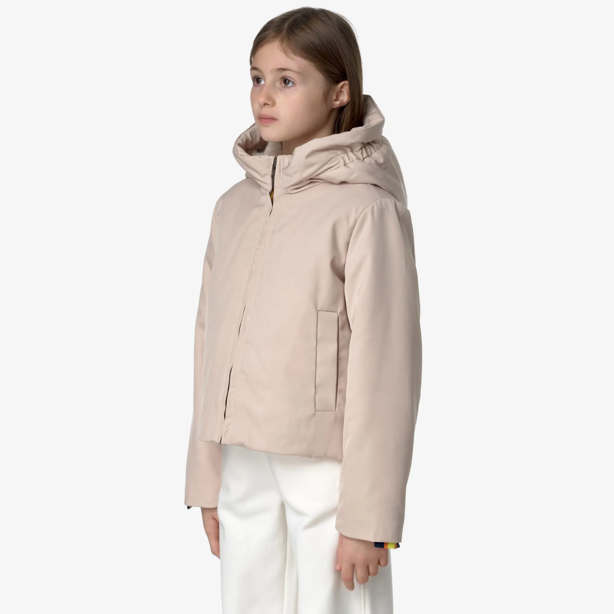 Sale K-Way P. OLGA TWILL FUR Pinktint-natural