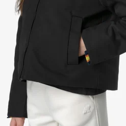 Online K-Way P. OLGA TWILL FUR Blackpure-natural